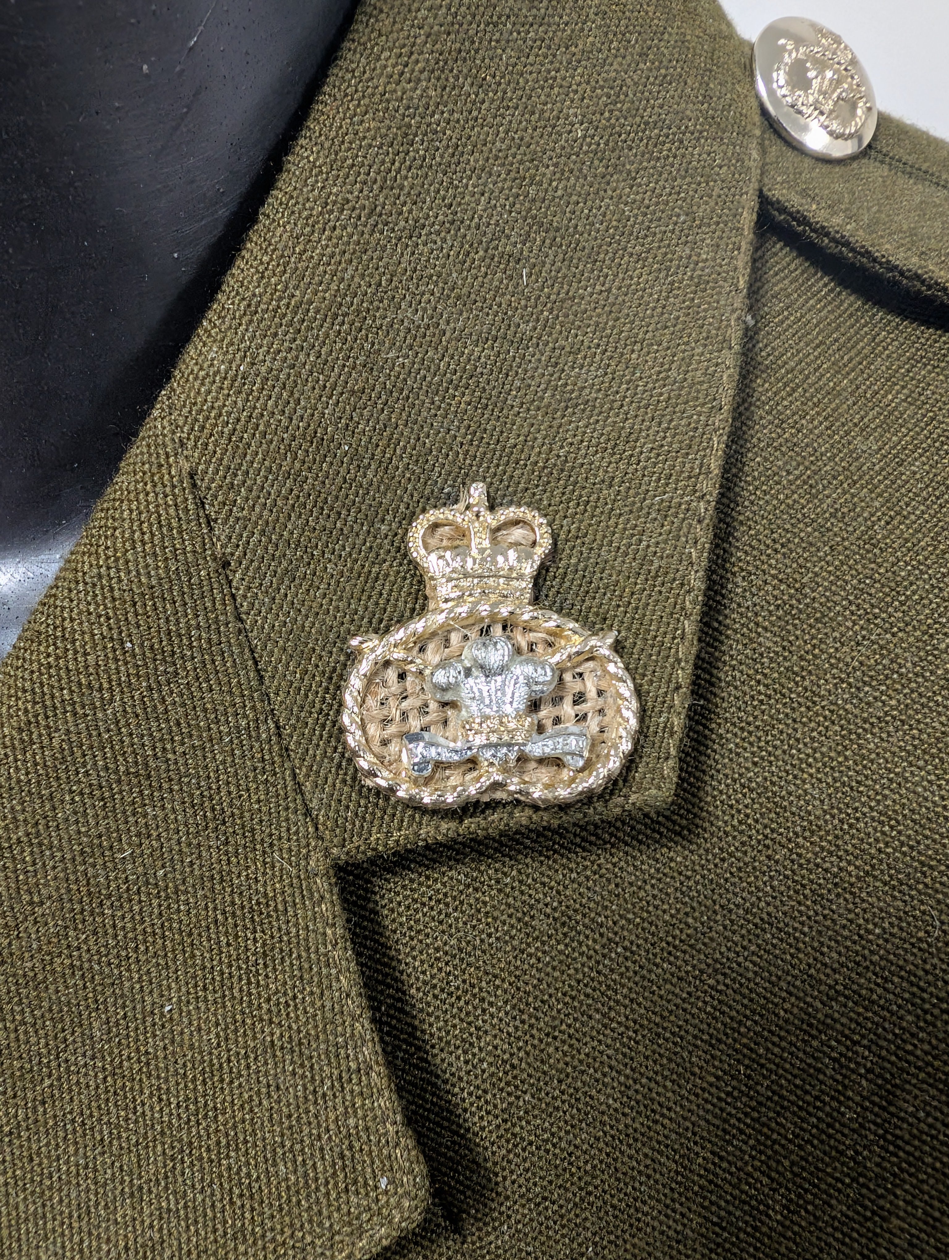 1980s Pattern British Army No2 Service Dress Uniform, Staffordshire Regiment