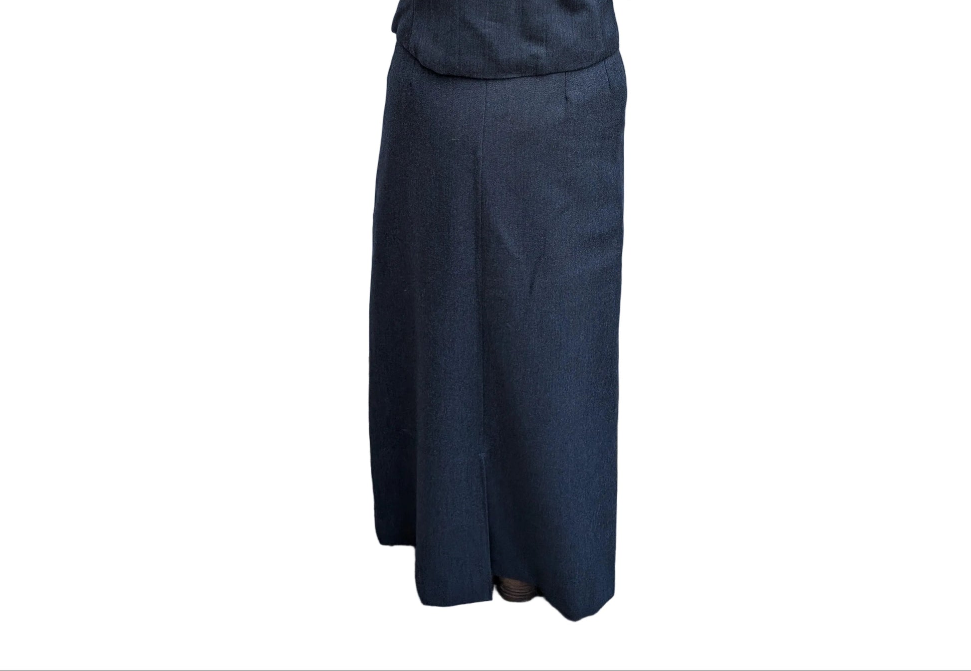RAF No5 Mess Dress Uniform Skirt. Woman's No,5 Officers & NCO Full Length Maxi. Rear View