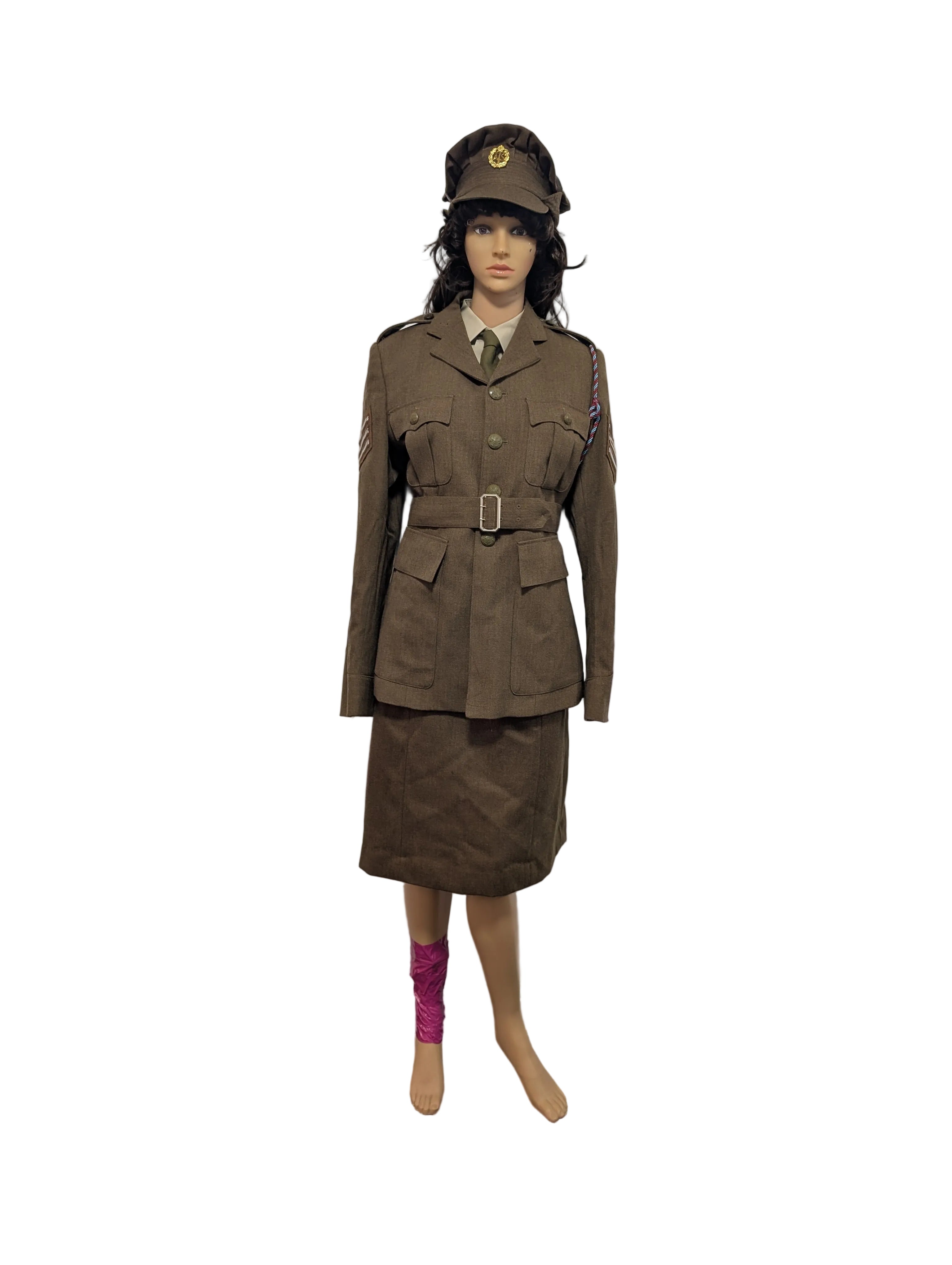 WW2 ATS Auxiliary Territorial Service Uniform Jacket & Skirt hat