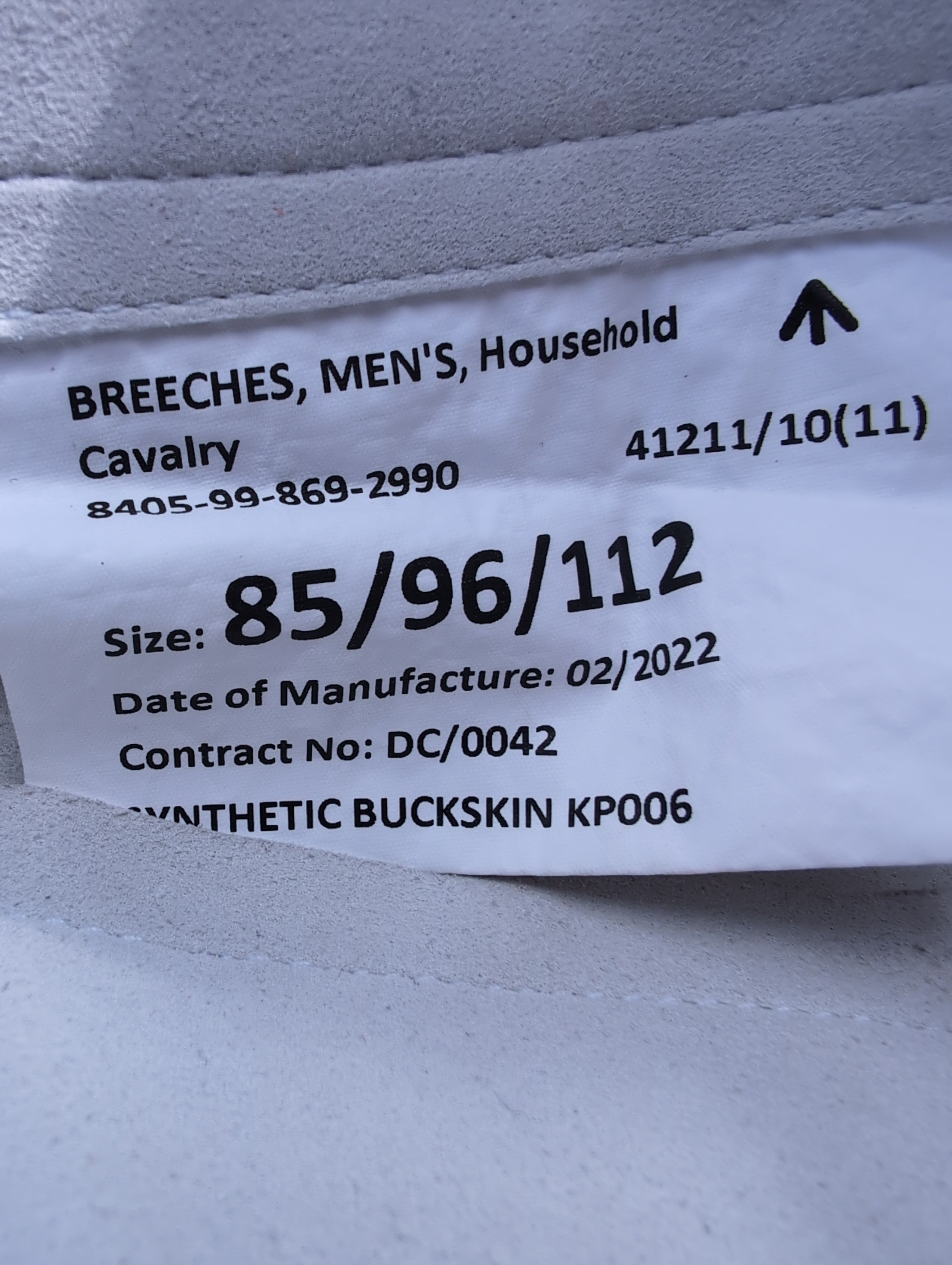 85/96/112 Household Cavalry Breeches British Army H CAV Guards Pattern Blues & Royals (our ref G997 )