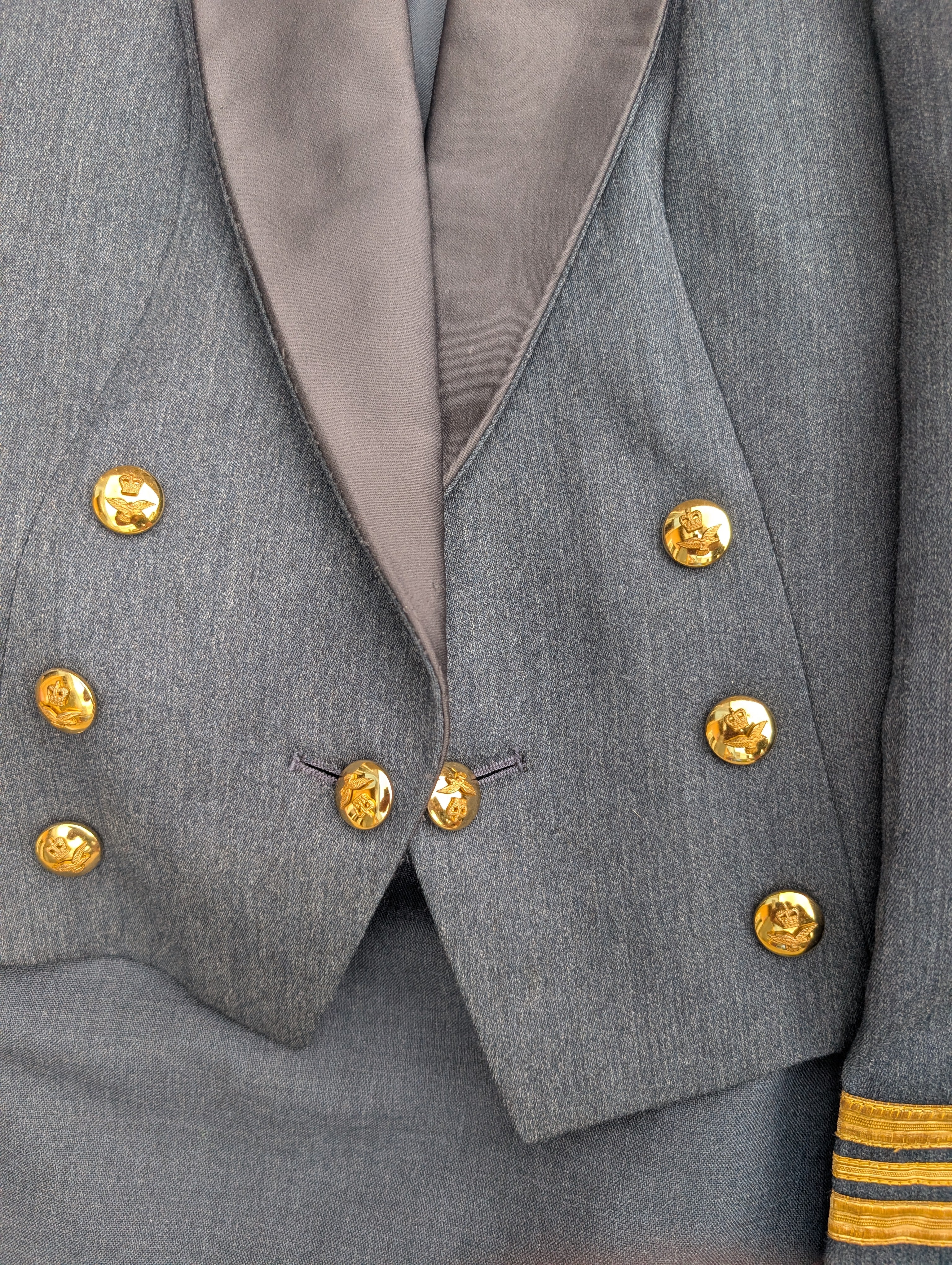 36"Chest 27"Waist No5 Officers Mess Dress Uniform Jacket WRAF Woman's (our ref G80)