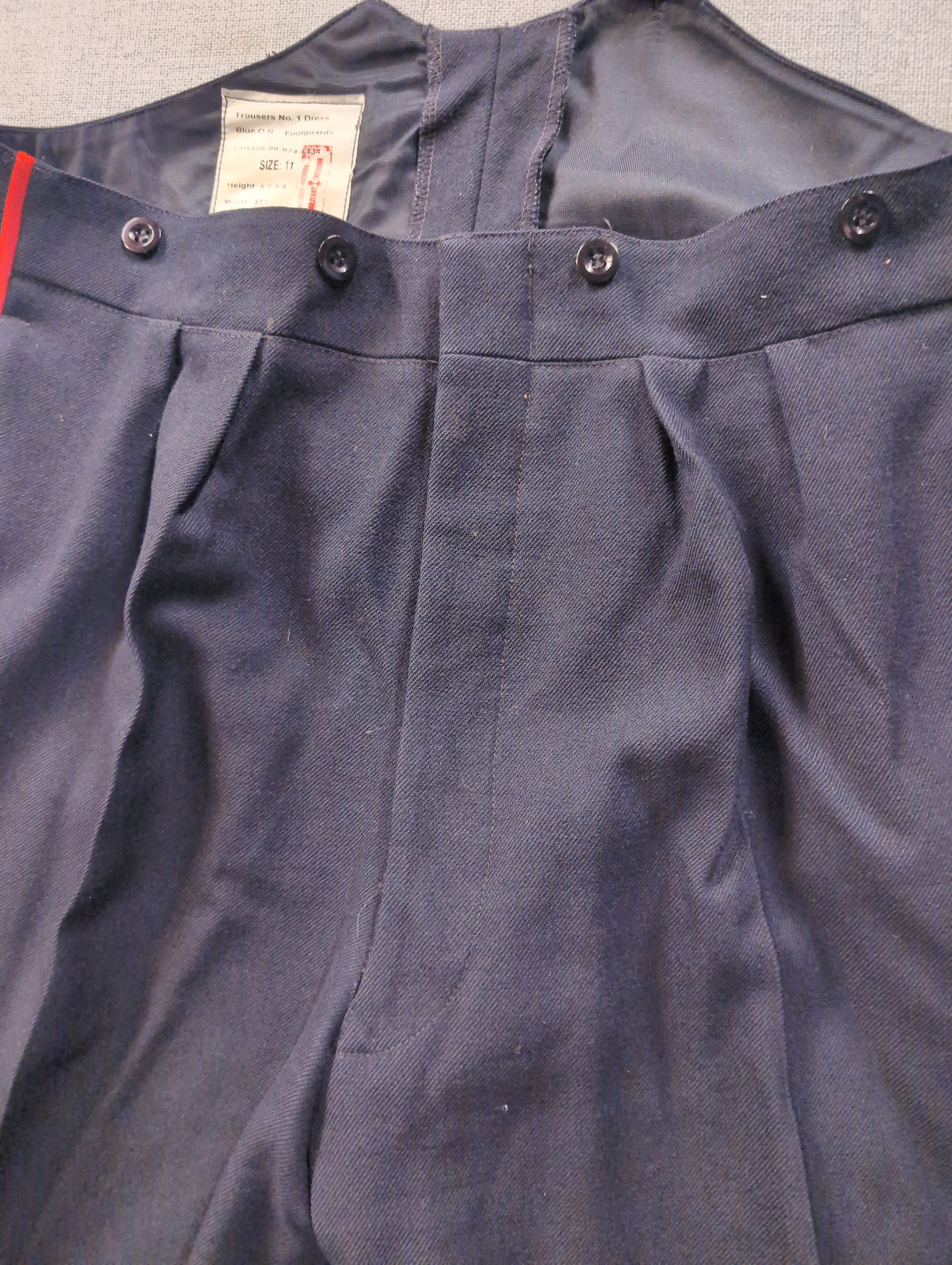 37" Waist Guards No1 Blues Ceremonial Service Dress Uniform Trousers( our ref G163)