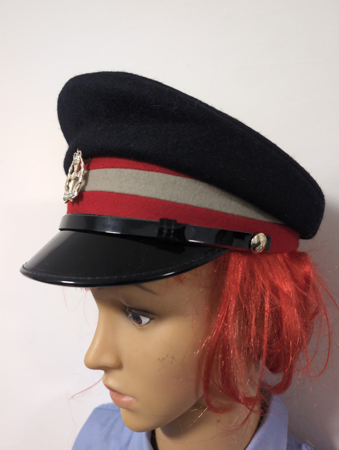 54cm RAMS QARANC No1 & 2 Service Dress Uniform Peak Cap & Hat Badge (our ref Y327)