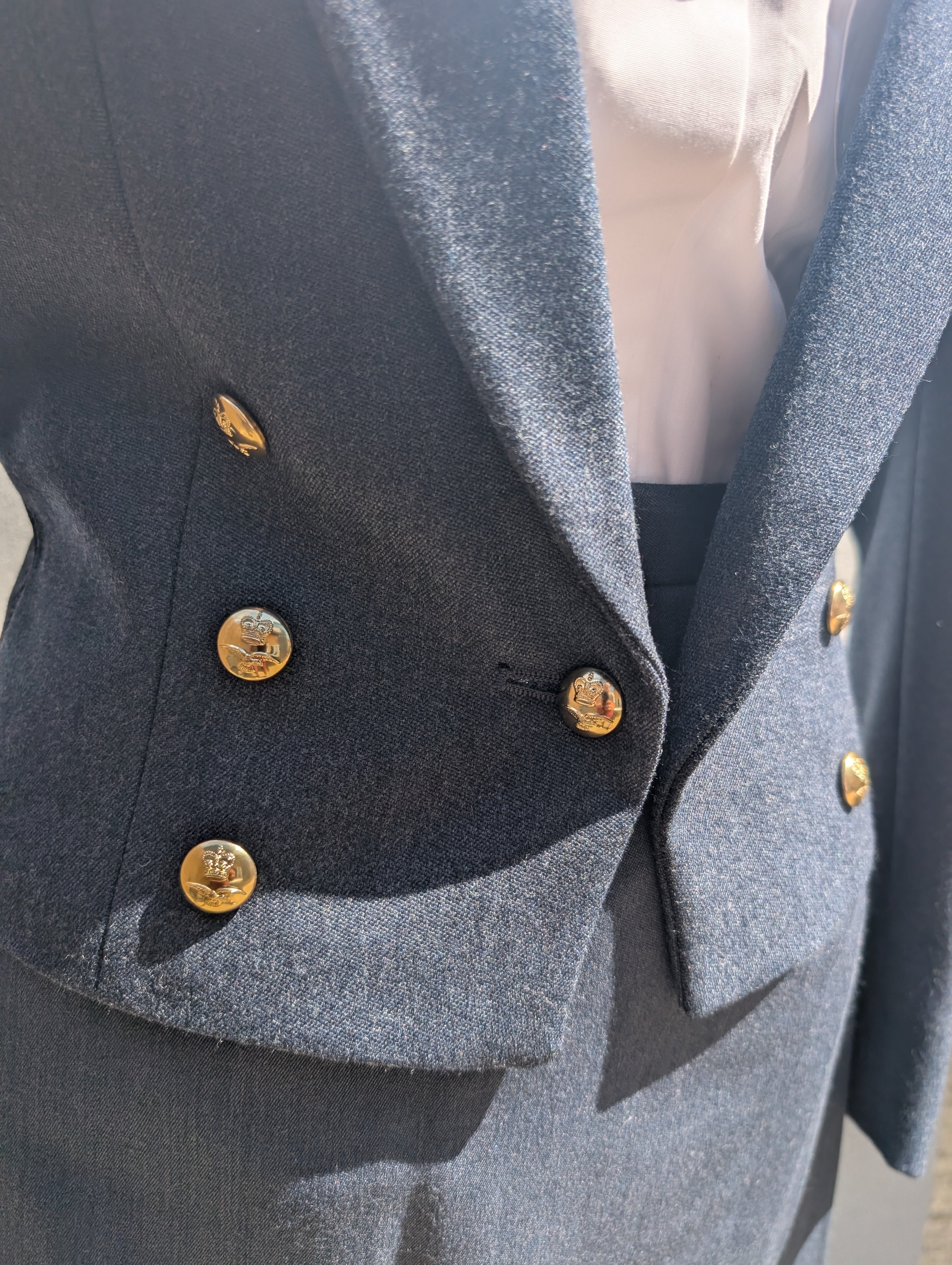 Woman's Size UK 12 36" Chest No5 Mess Dress Uniform Jacket RAF NCO CCF RAFAC WRAF ( our ref G79)