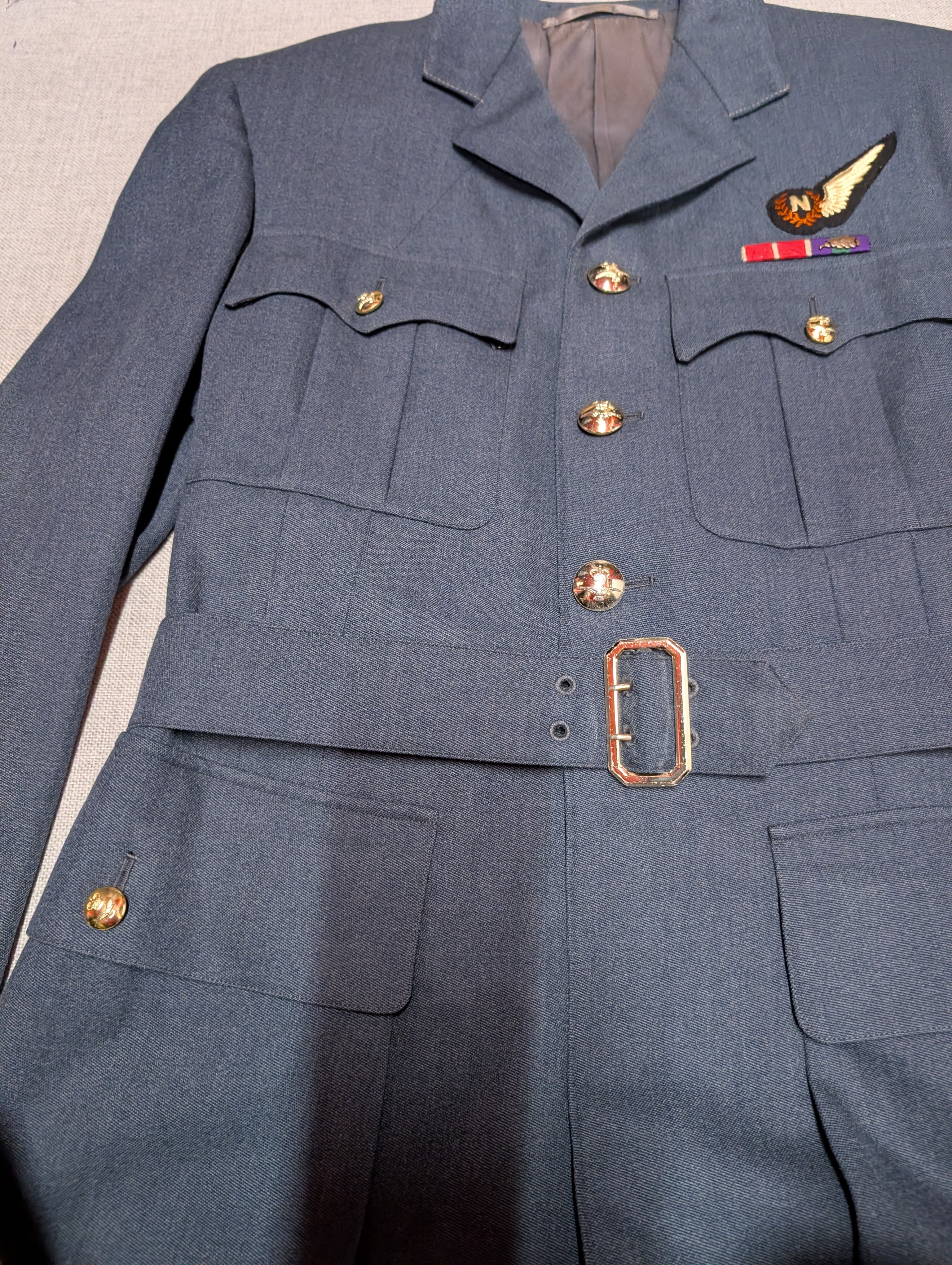 40"Reg OBE MiD Air Commodore RAF Officers No1 Service Dress Uniform Jacket Cold War Era ( our ref W378)