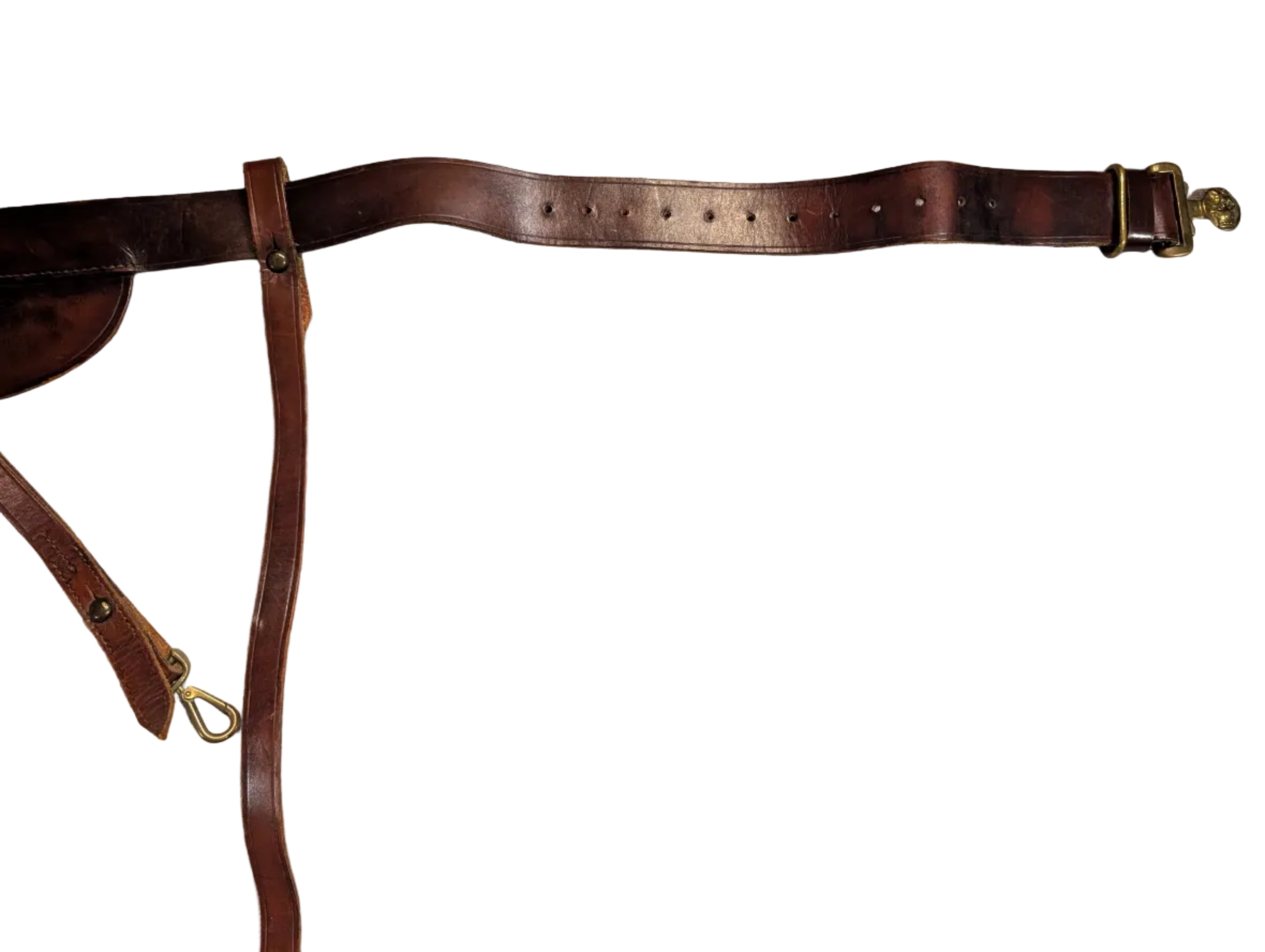 Victorian British Army Officers Sword Belt Leather ( Circa 1837  to 1901 )