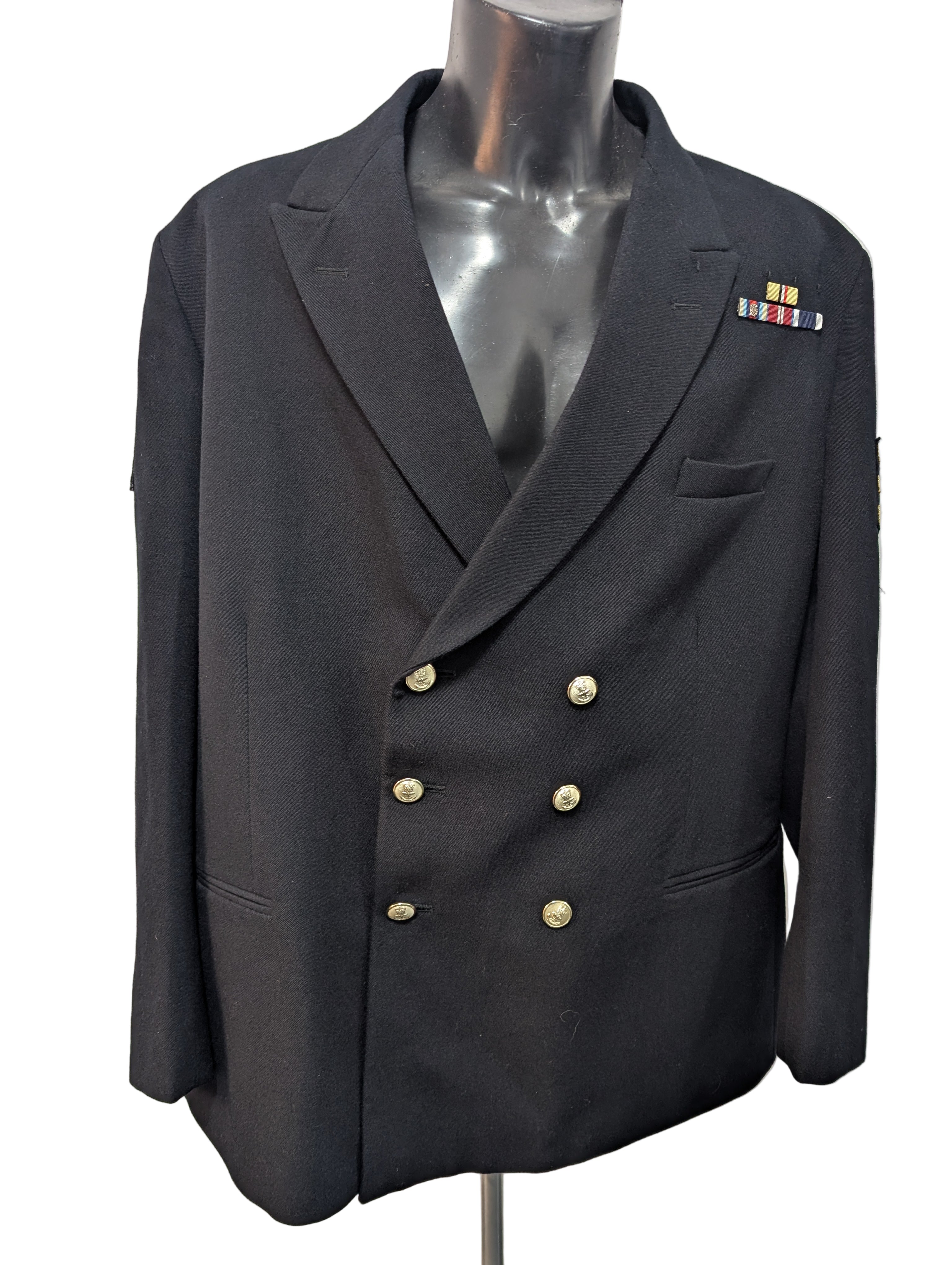 132R 52" Chest Regular Royal Navy Petty Officer Uniform No.1B RN Class 1 Jacket ( our ref G2 )