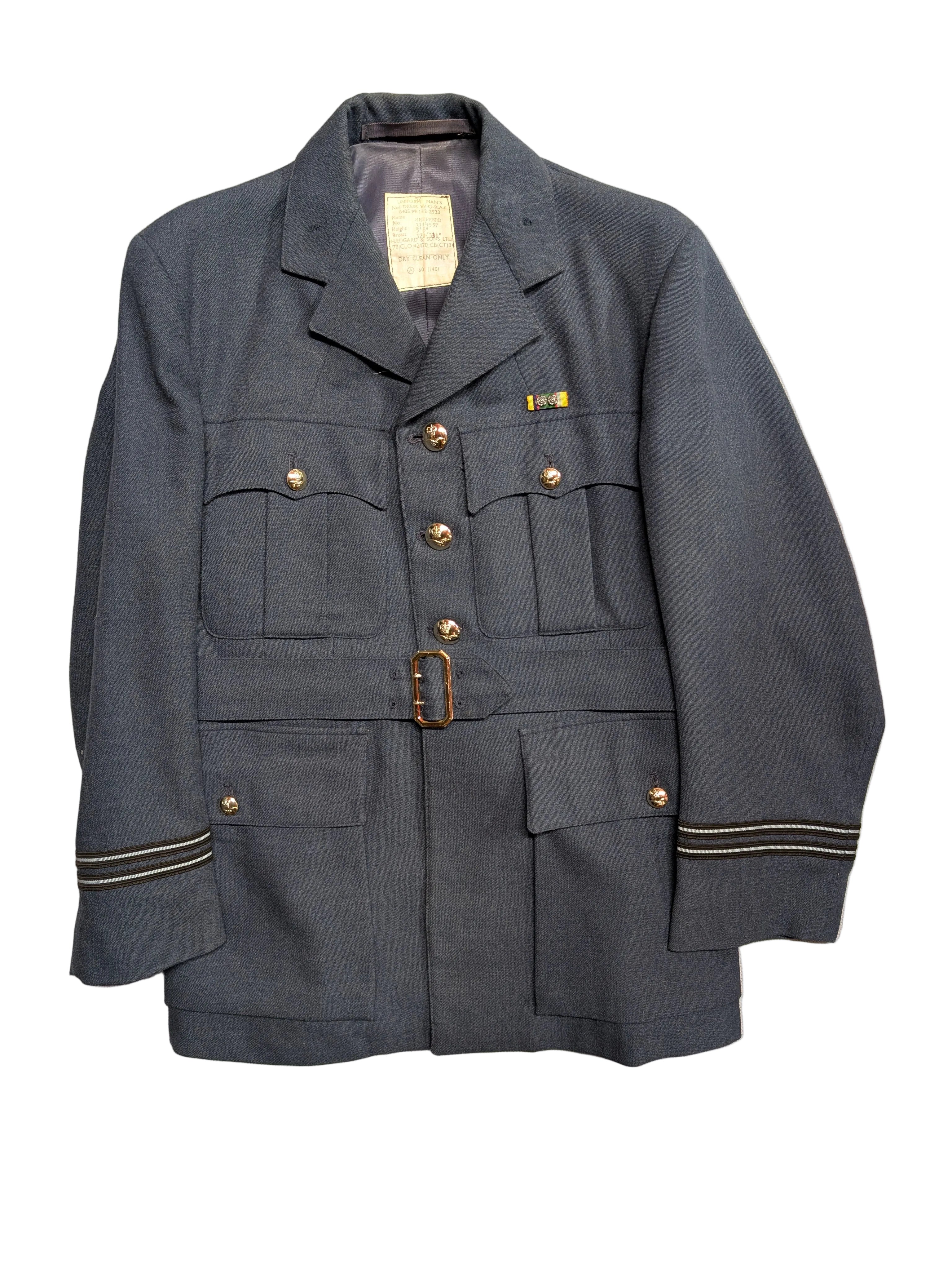 37"Short 1970s Pattern RAF Officers No1 Service Dress Uniform Jacket & Trousers Cold War Era ( our ref W375 )