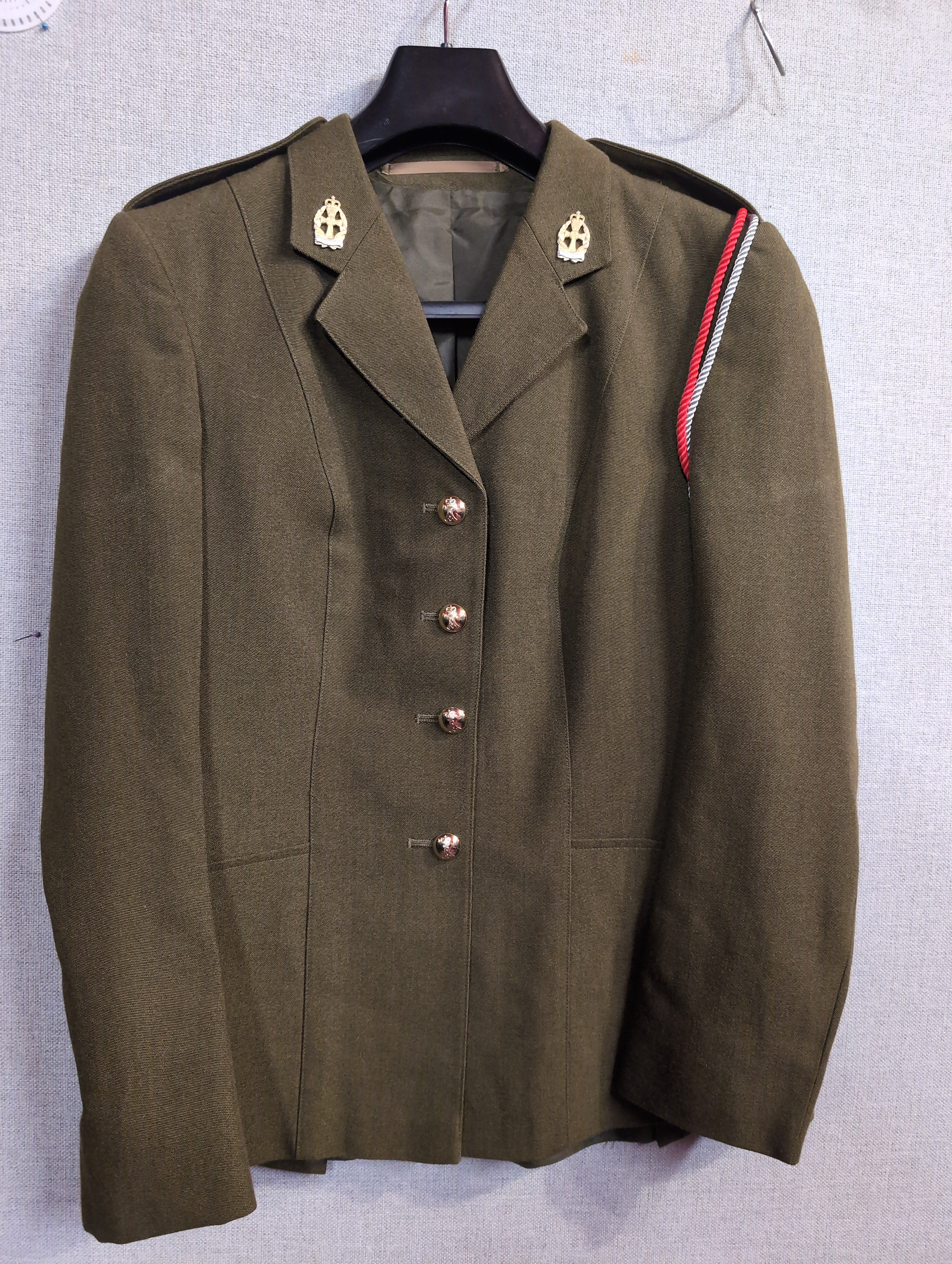 QARANC British Army No2 Service Dress Uniform 1980s Pattern Queen Alexandra Royal Army Nursing Corps Jacket & Skirt  ( our ref W343 )