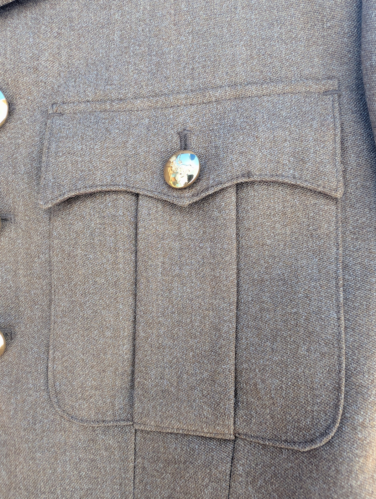 photo of top patch pocket on a Royal Regiment of Scotland No2 Uniform Jacket | RRS Kilt Cut Pattern