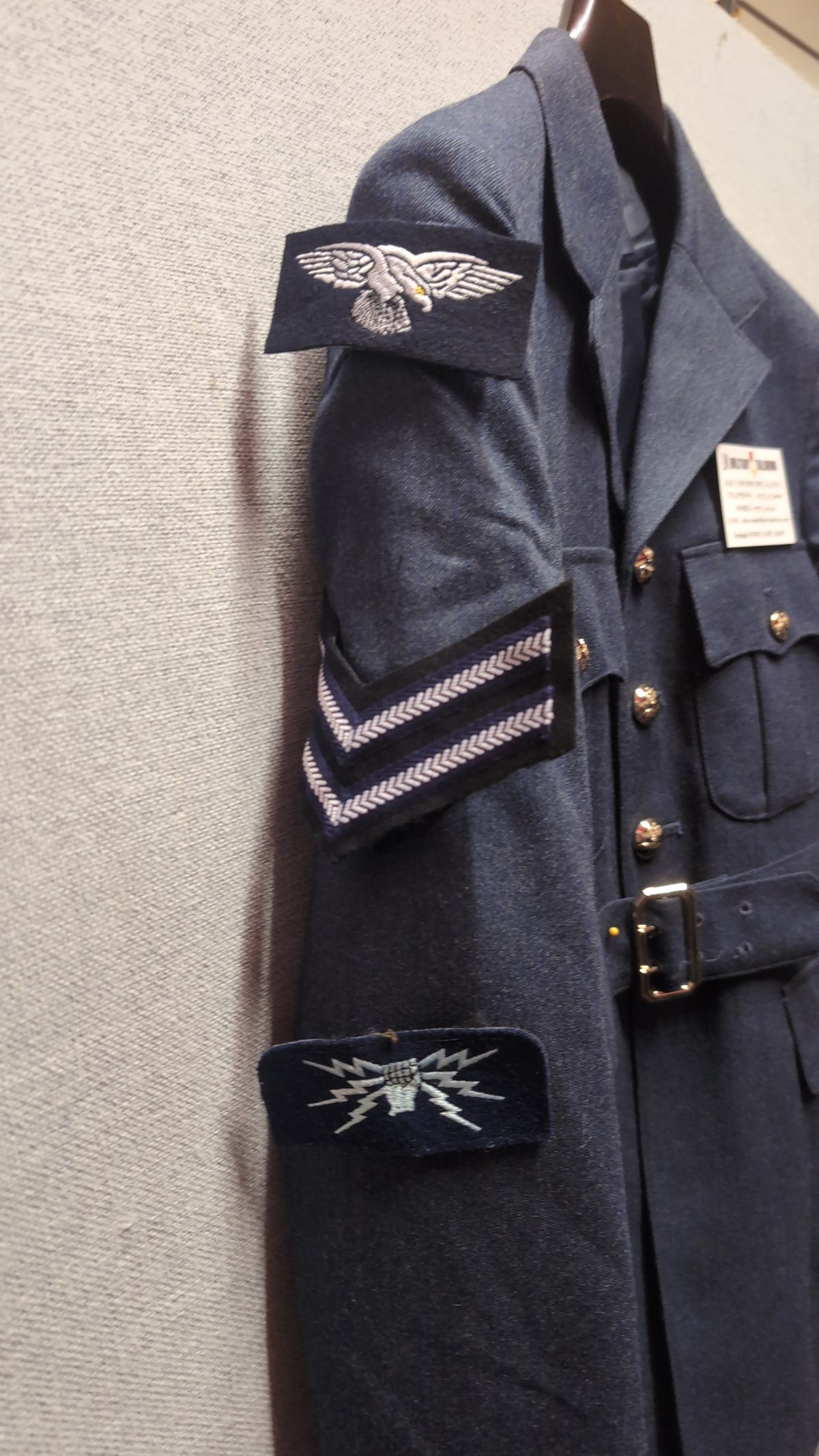 Waaf raf wraf ww2 style Corporal jacket telecommunications badge size 39 bust