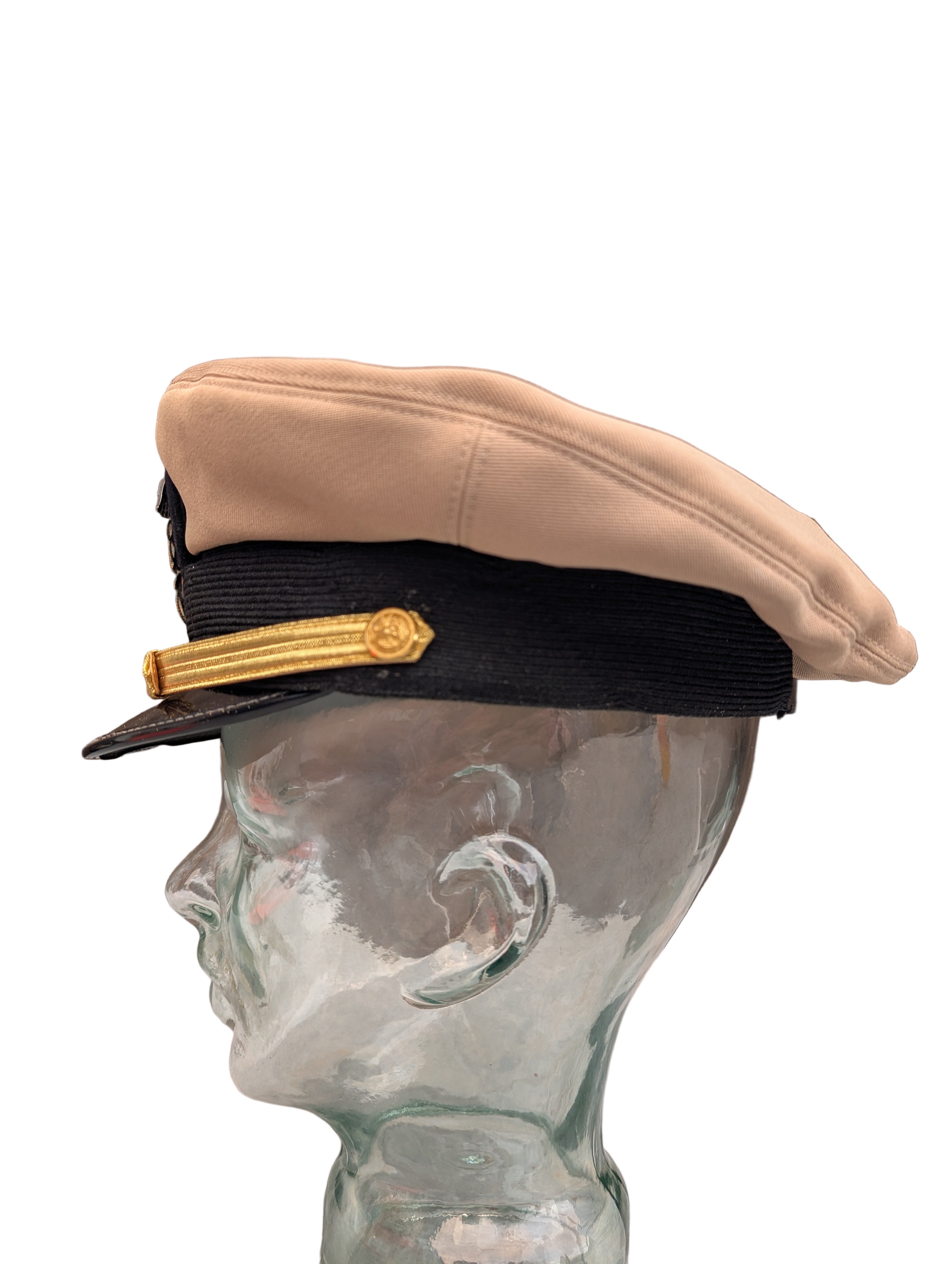 Genuine WW2 USS Duxbury Bay (AVP38) U.S.S Officers Peaked Cap ( Small Size )