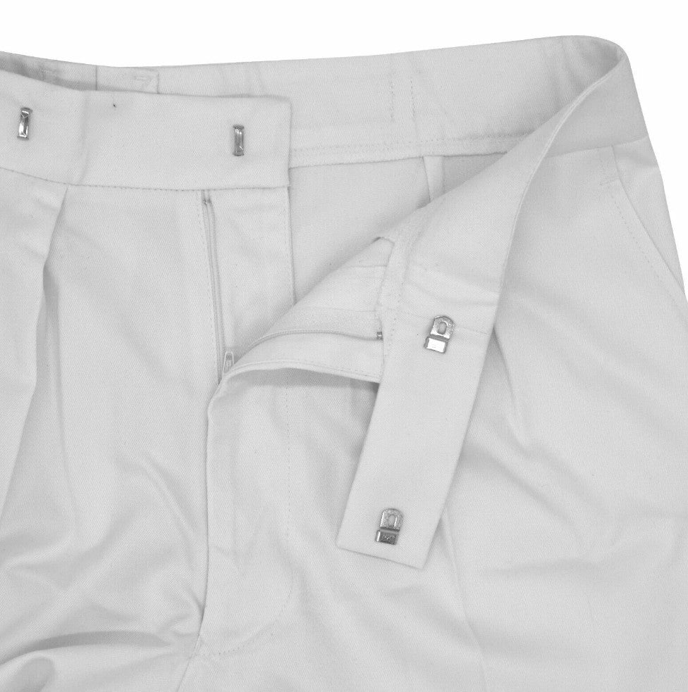 New Class II Mans White Flares Royal Navy No10 Tropical Warm Weather Ceremonial Trousers