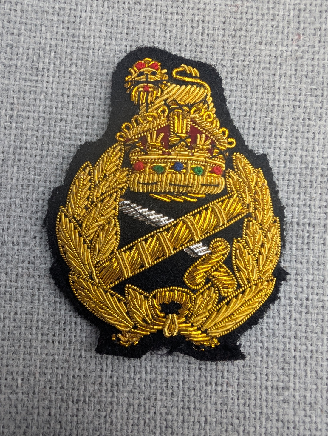 British Army Generals Wire Embroidered Cap Badge