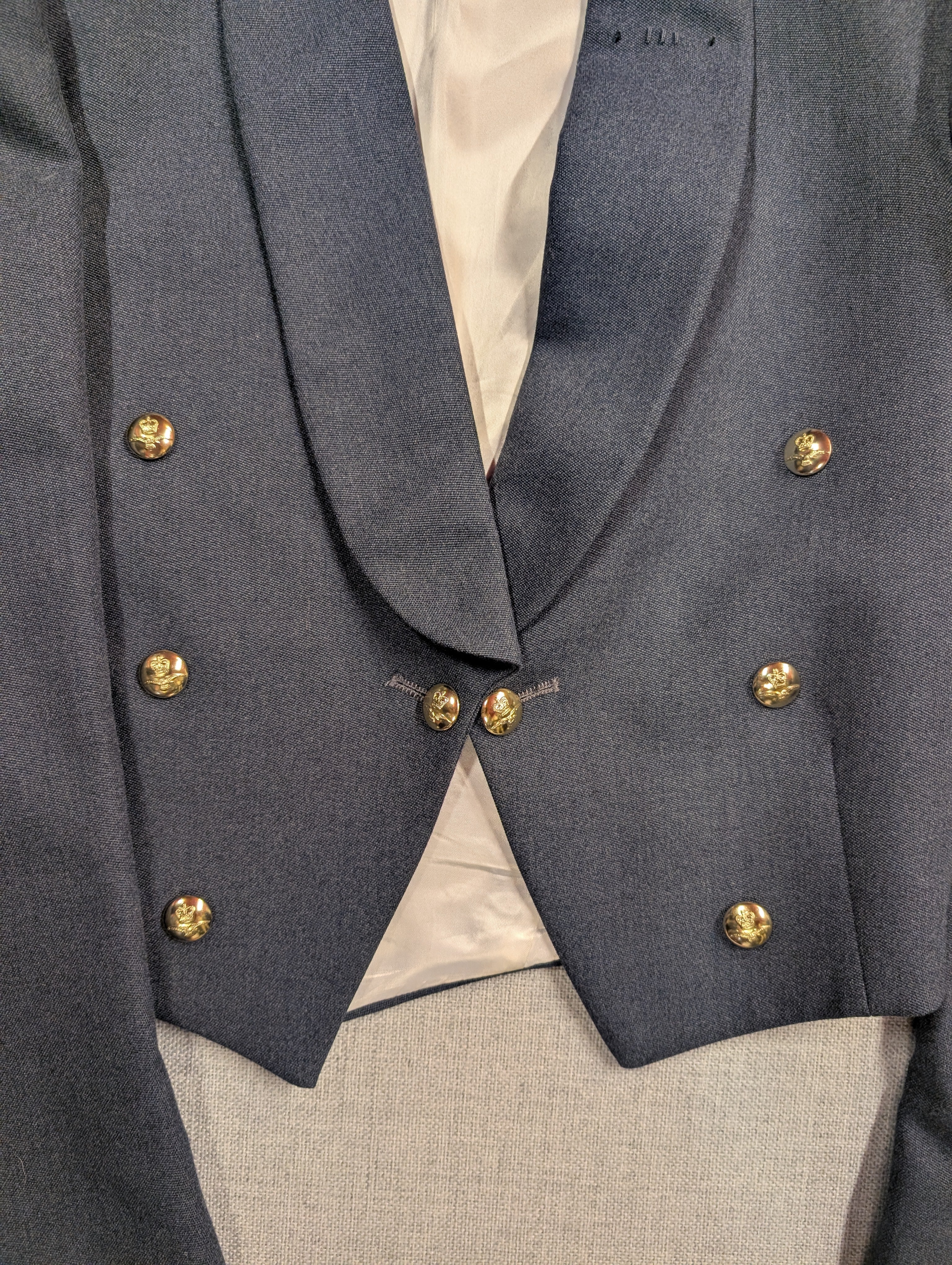 RAF No5 Mess Dress Jacket Close up of front