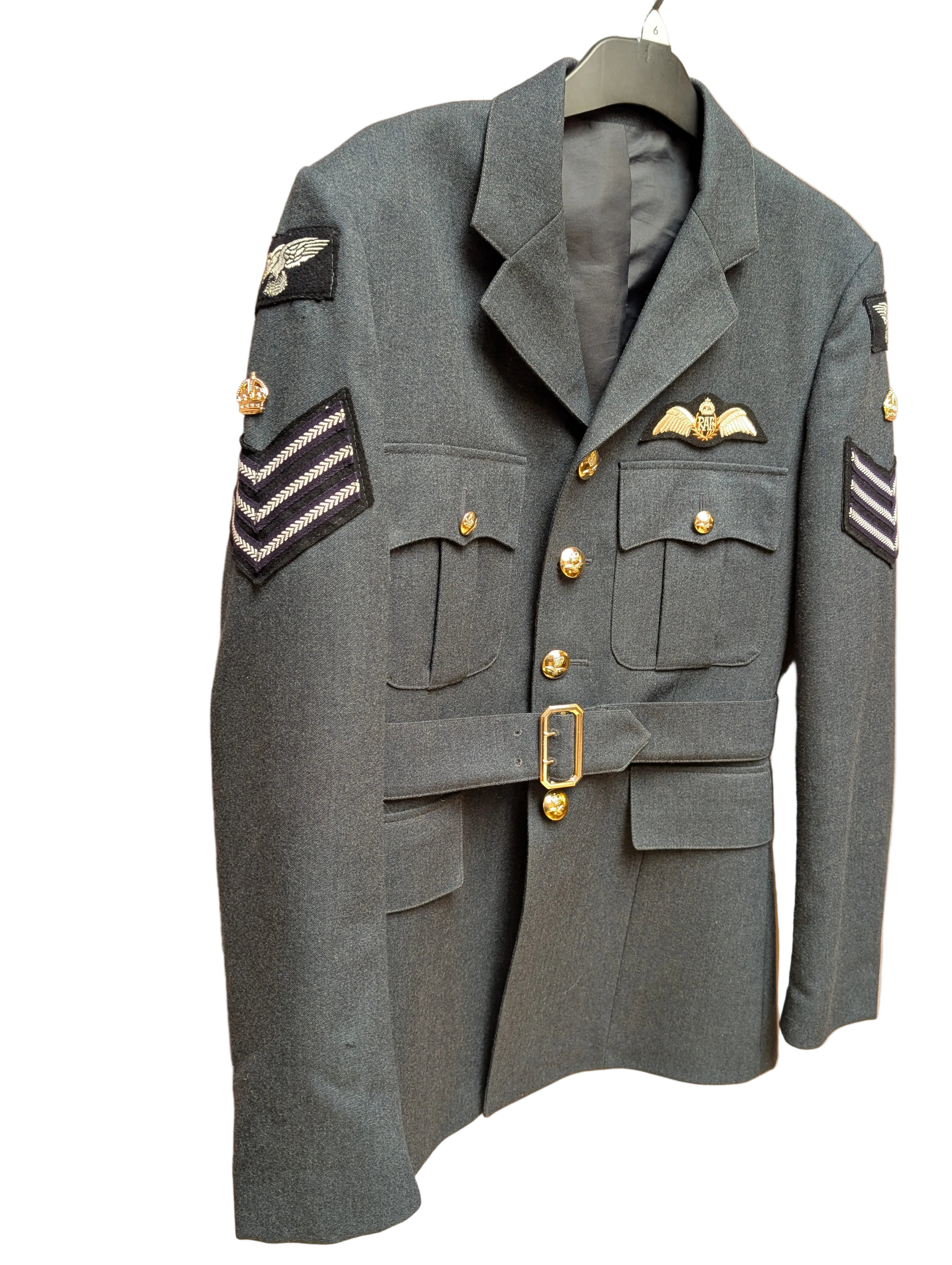 WW2 RAF Pilot Flight Sergeant No.1 Service Dress Uniform Jacket Flt Sgt