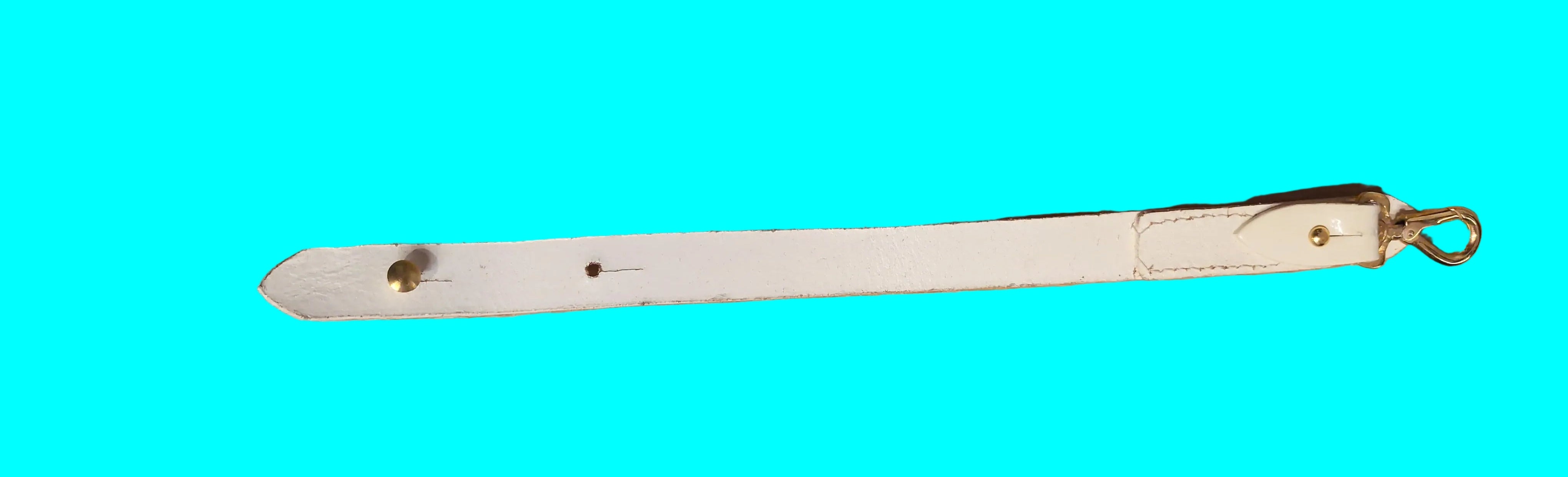 Short Sword Sling White Leather Officers British Army No.1 ( our ref W355 )