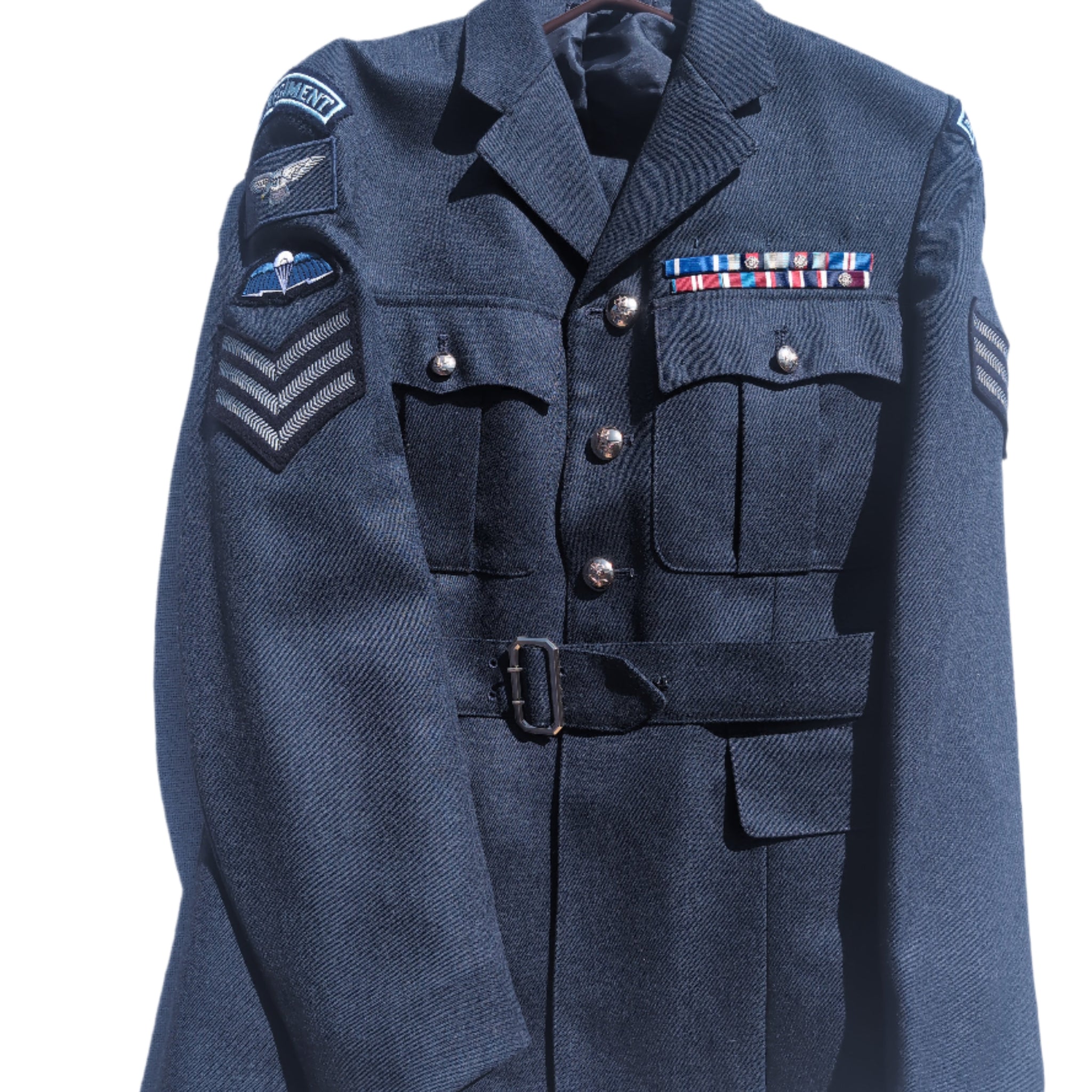 42"Chest 35"Waist Regular RAF No1 Service Dress Uniform Jacket & Trousers The Gunners Sergeant RAF Regiment ( our ref G68)