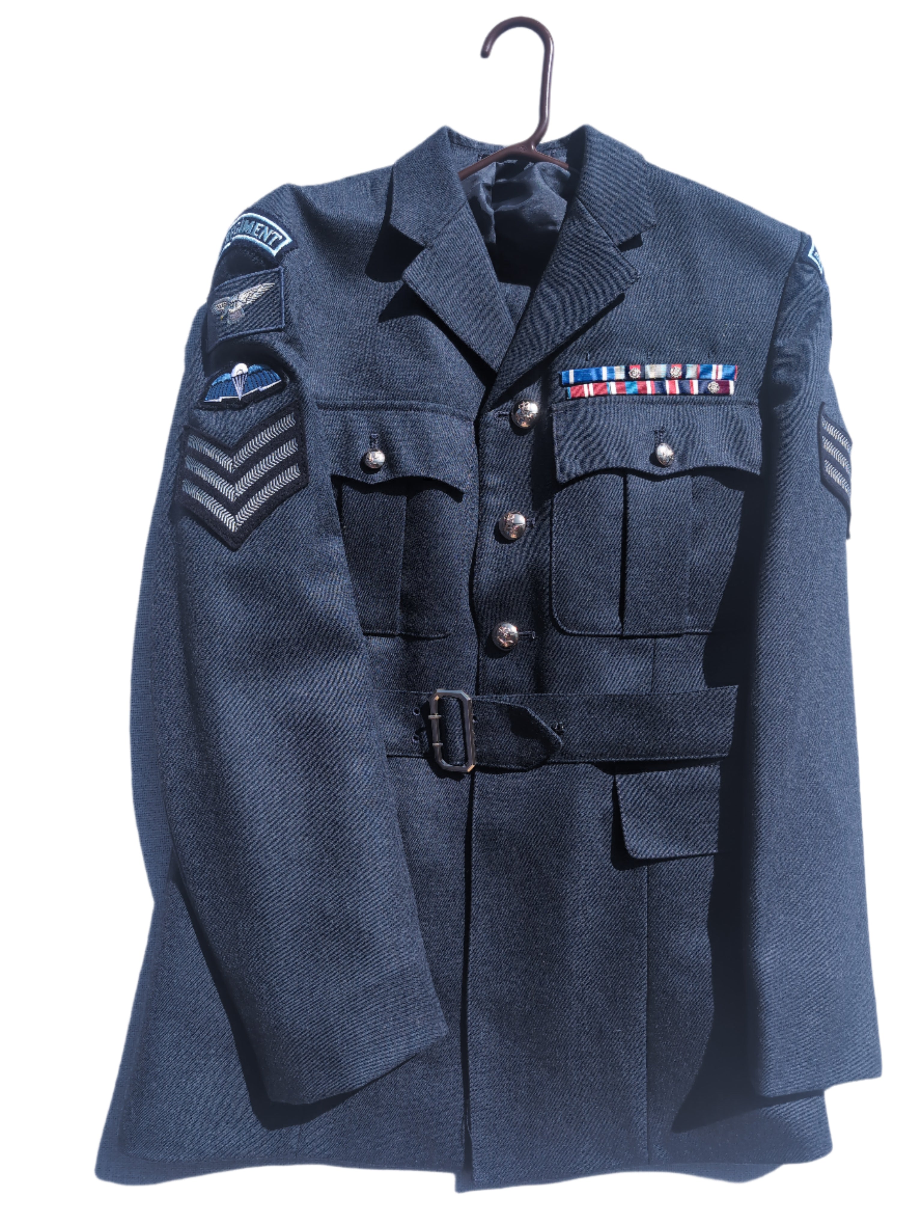 42"Chest 35"Waist Regular RAF No1 Service Dress Uniform Jacket & Trousers The Gunners Sergeant RAF Regiment ( our ref G68)