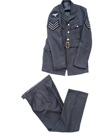 WW2 Look 42"Chest reg height 34"Waist RAF No1 Jacket & Trousers