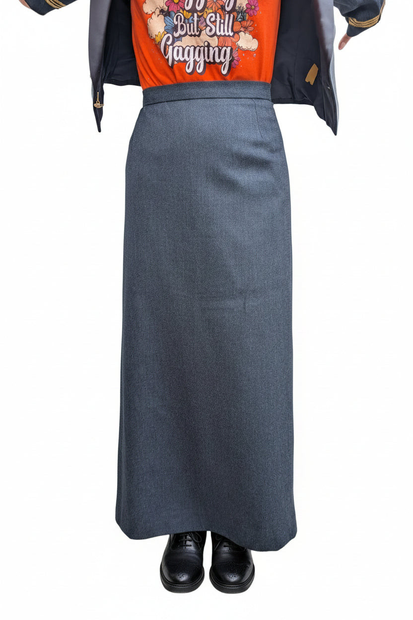 RAF No5 Mess Dress Uniform Skirt. Woman's No,5 Officers & NCO Full Length Maxi. Front View