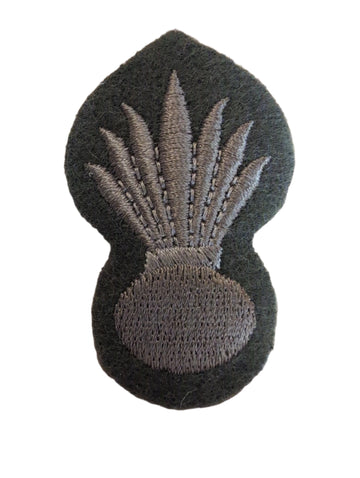 1 Pair of Grenadier Guards Pioneer Rank Badge Embroidered in light brown cotton thread on onto Khaki wool backing Suitable for current issue No.2 service dress uniform, Condition is new in original military packaging with NSN being 8455-99-974-2154