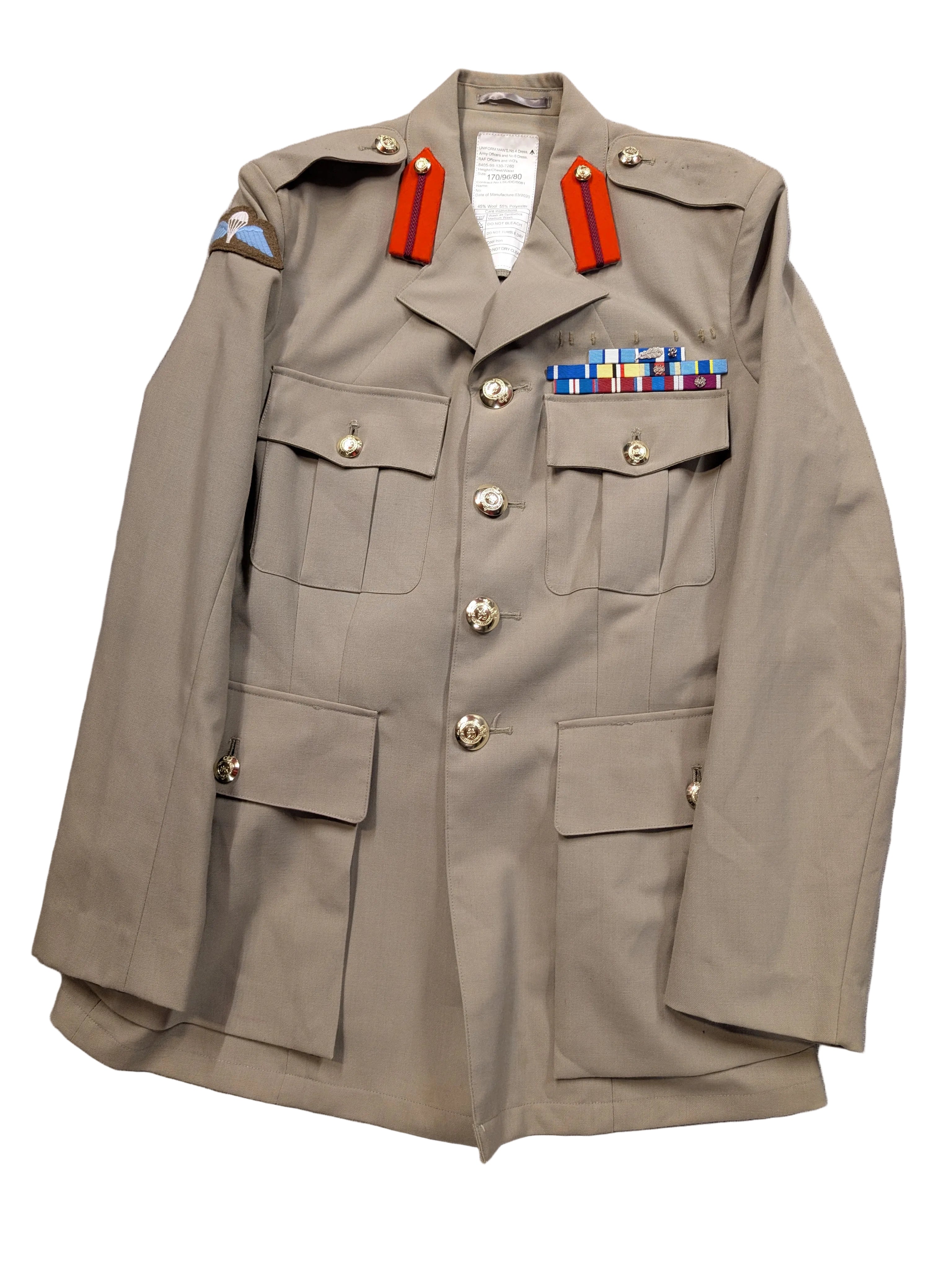 170/96/80 Royal Engineers No,6 Tropical Stone Bush Uniform Jacket ( our ref G128)