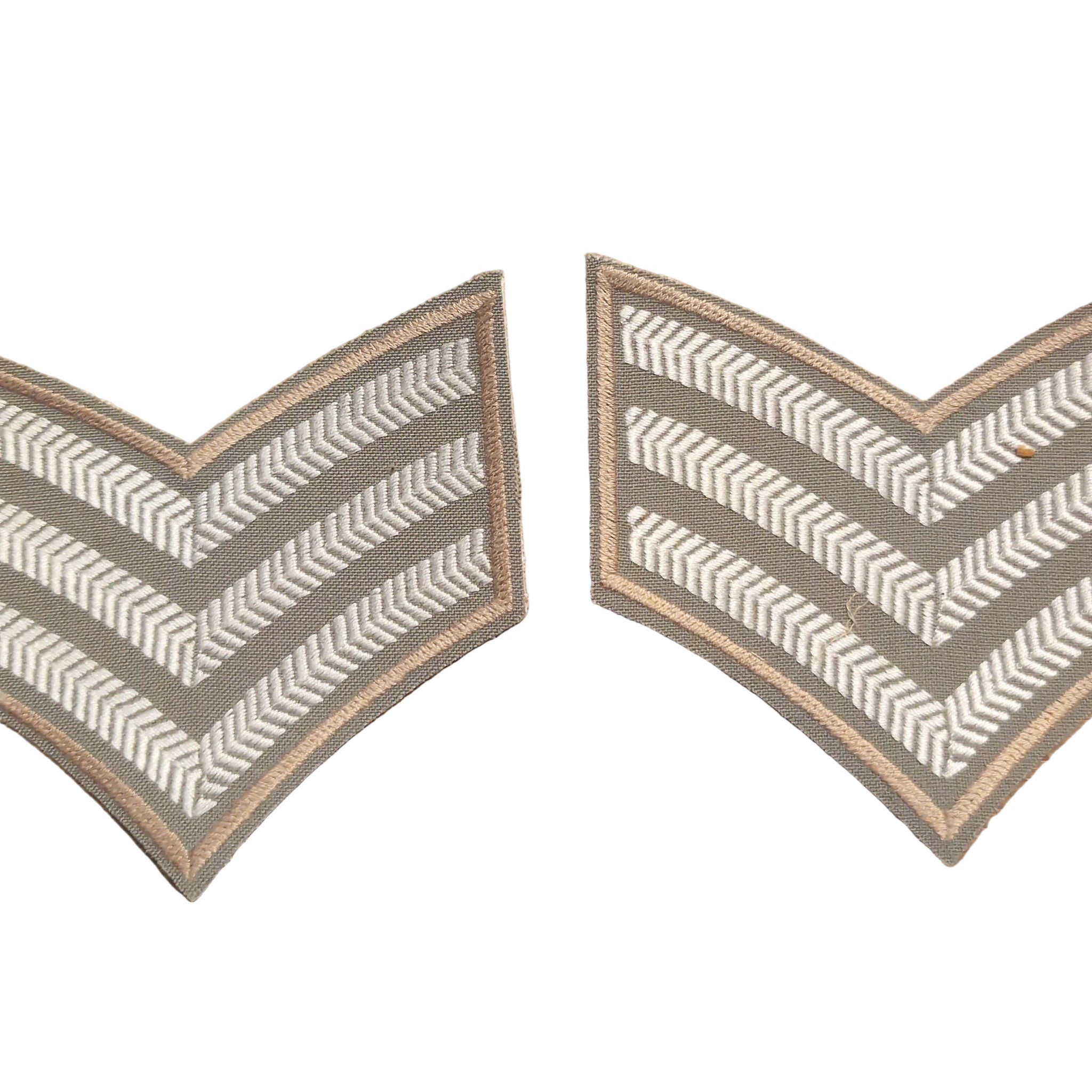 2 Current Issue British Army No2 Shirt Sergeant Stripes Beige Sgt Chevrons