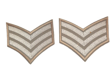 2 Current Issue British Army No2 Shirt Sergeant Stripes Beige Sgt Chevrons