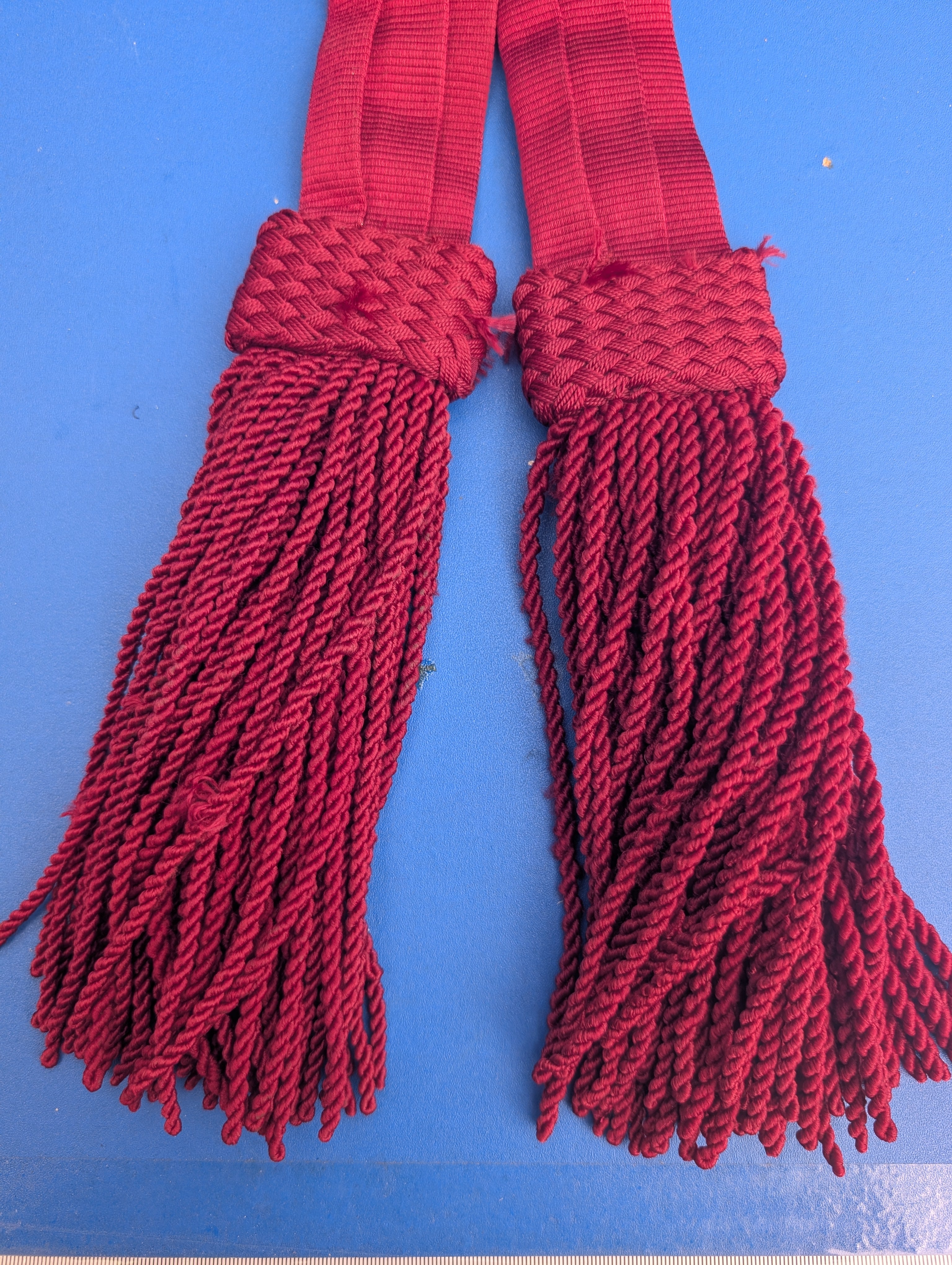 94cm British Army Foot Guards Undress Waist Sash Belt Crimson