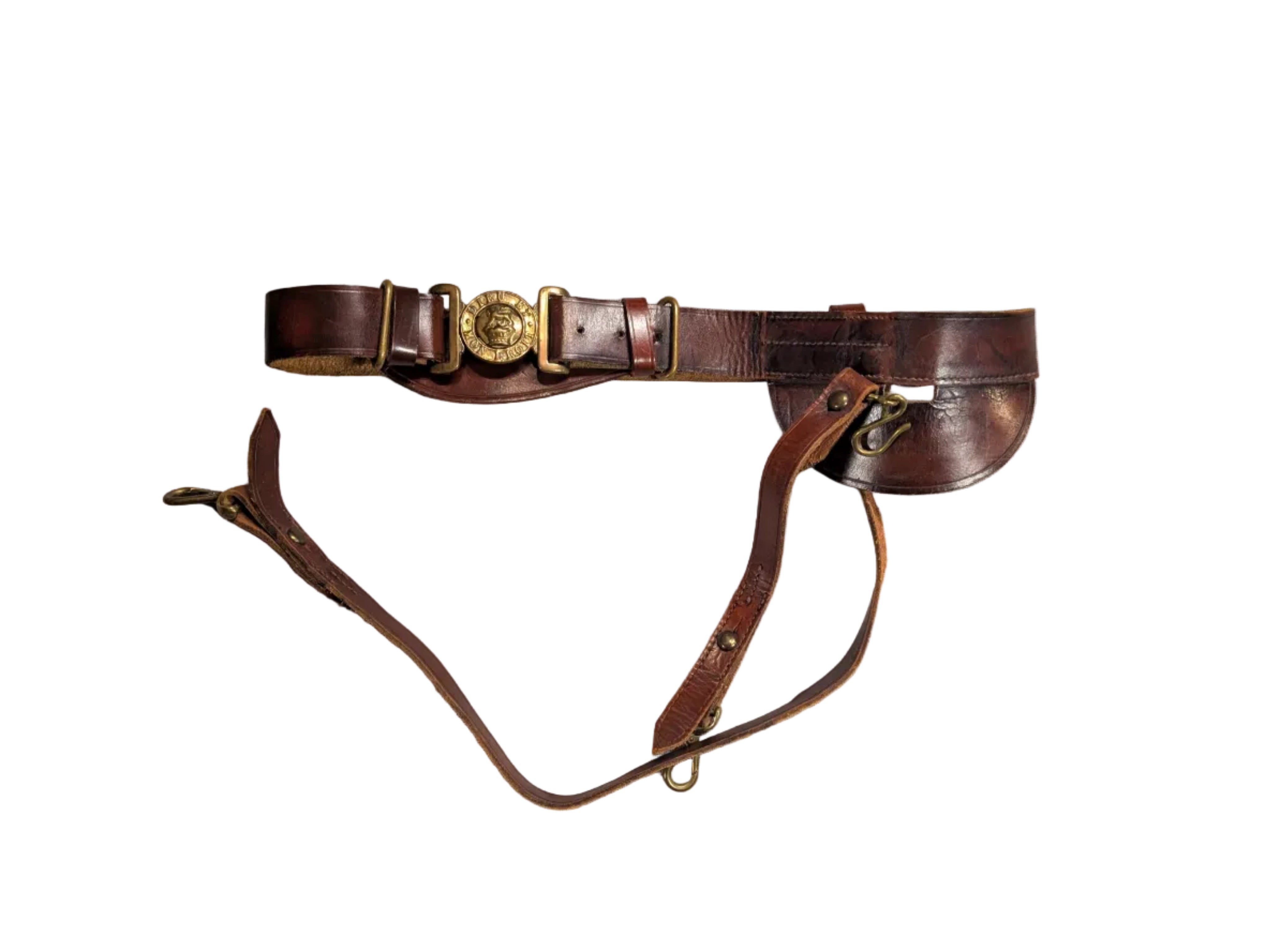 Victorian British Army Officers Sword Belt Leather ( Circa 1837  to 1901 )