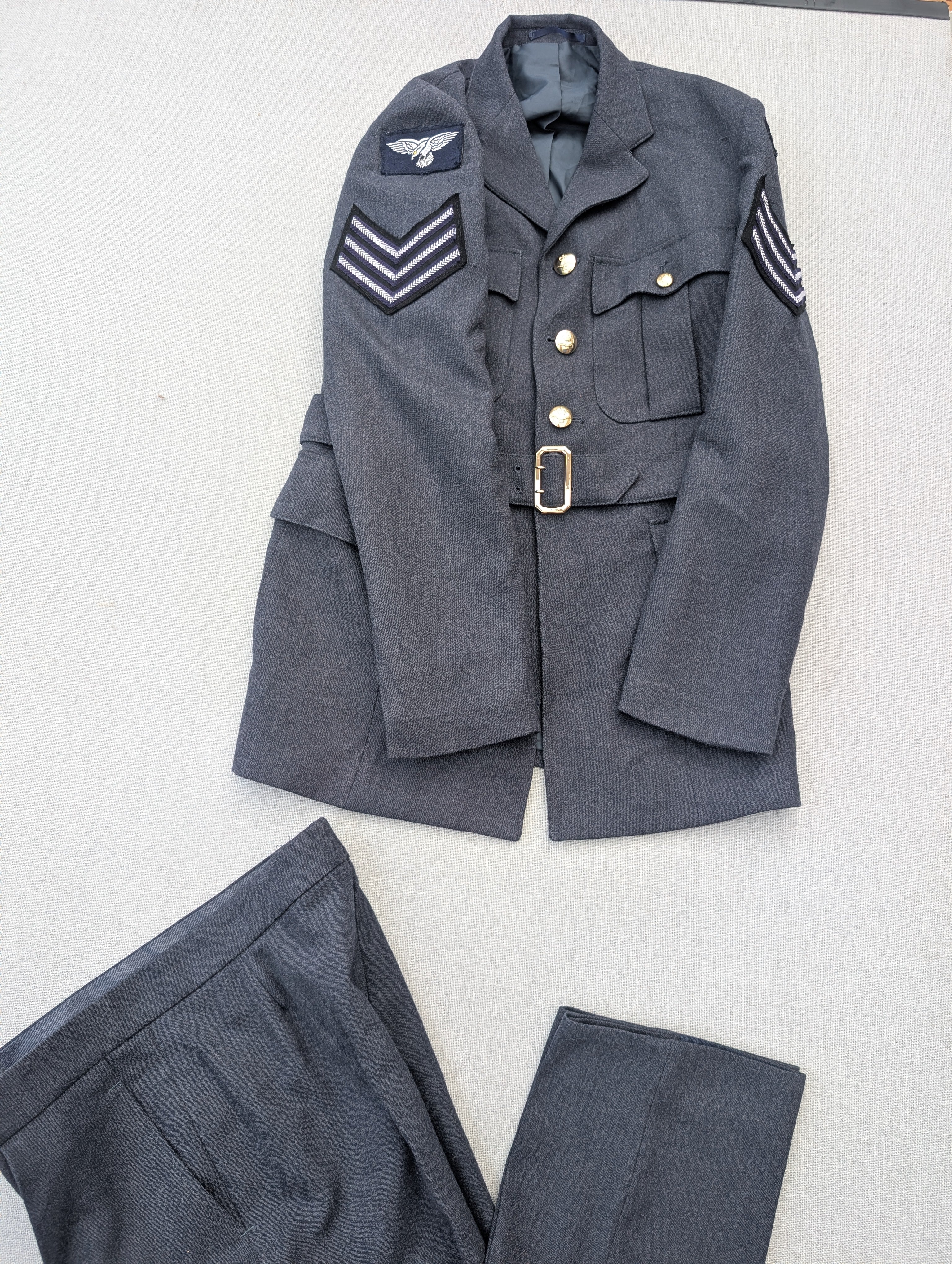 WW2 Look 42"Chest reg height 34"Waist RAF No1 Jacket & Trousers