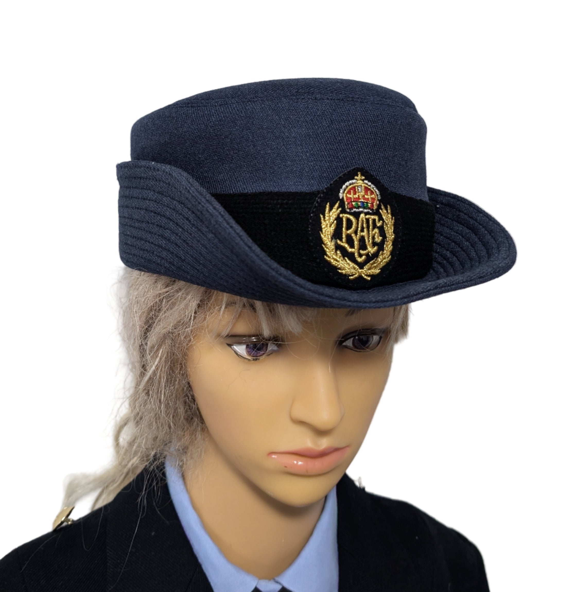 NEW RAF AIRWOMAN CAP CIIR Kings Crown No1 Woman's Dress Service Dress Uniform Cap Royal Air Force Hat SD SDU WRAF Hat