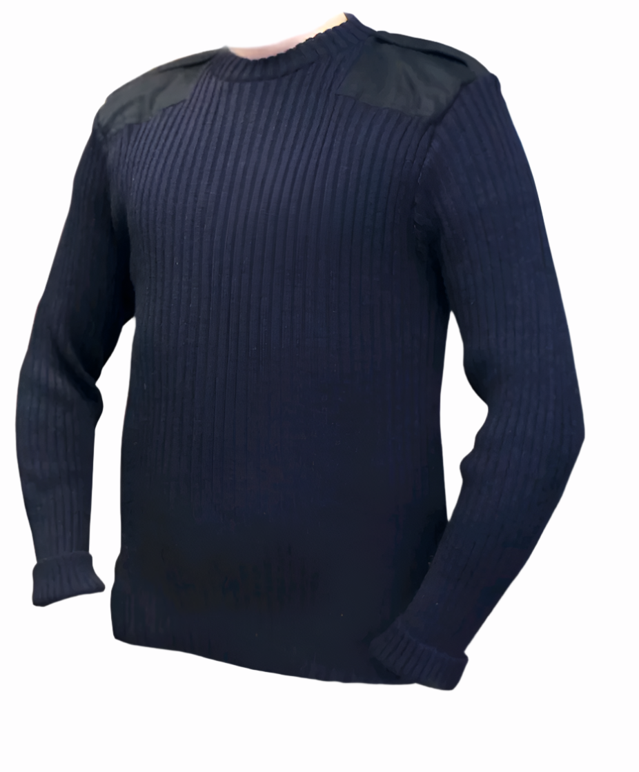 NEW Genuine Royal Navy New Wool Blue Crew Neck Jumper Small Sizes