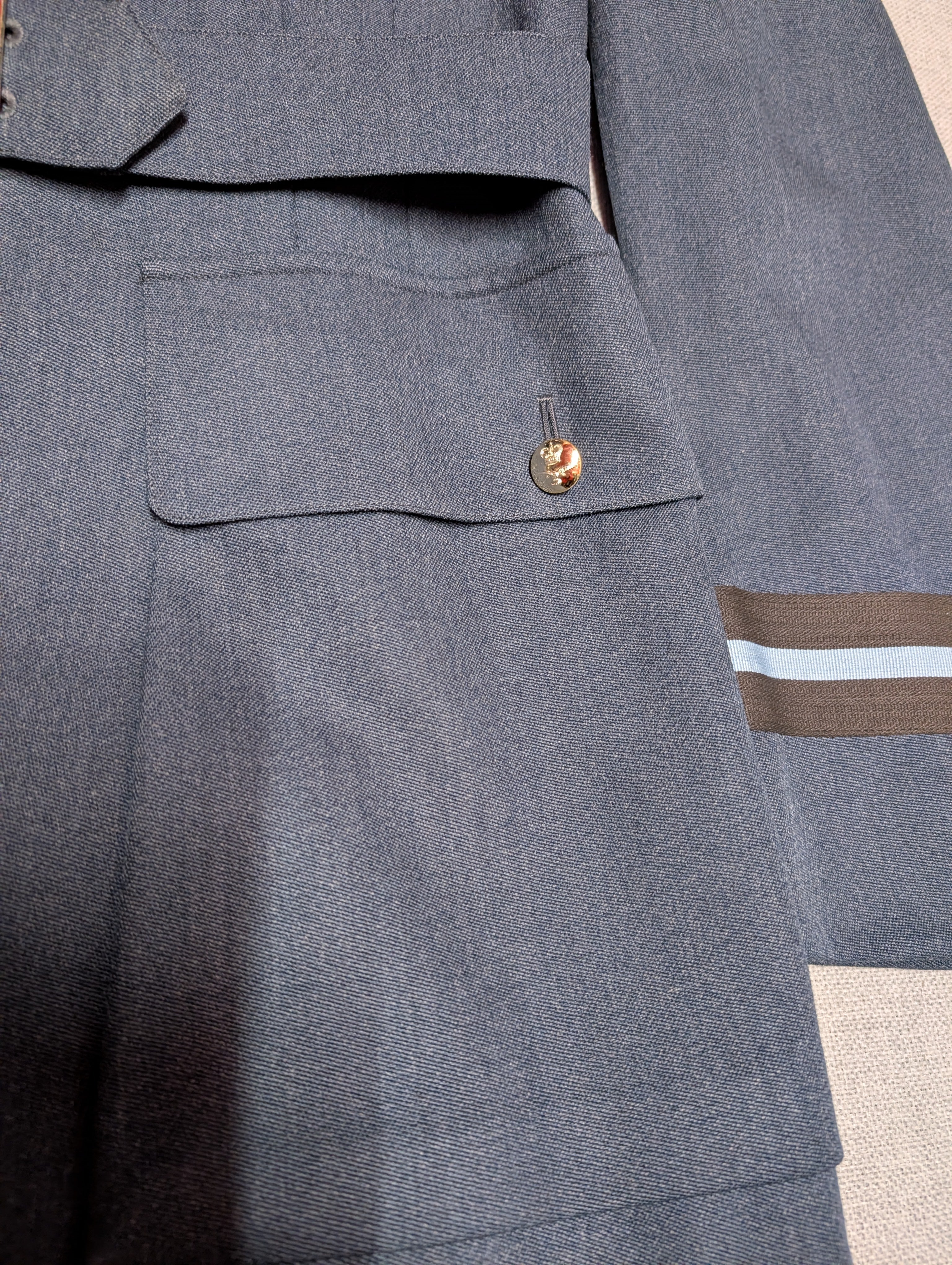 40"Reg OBE MiD Air Commodore RAF Officers No1 Service Dress Uniform Jacket Cold War Era ( our ref W378)