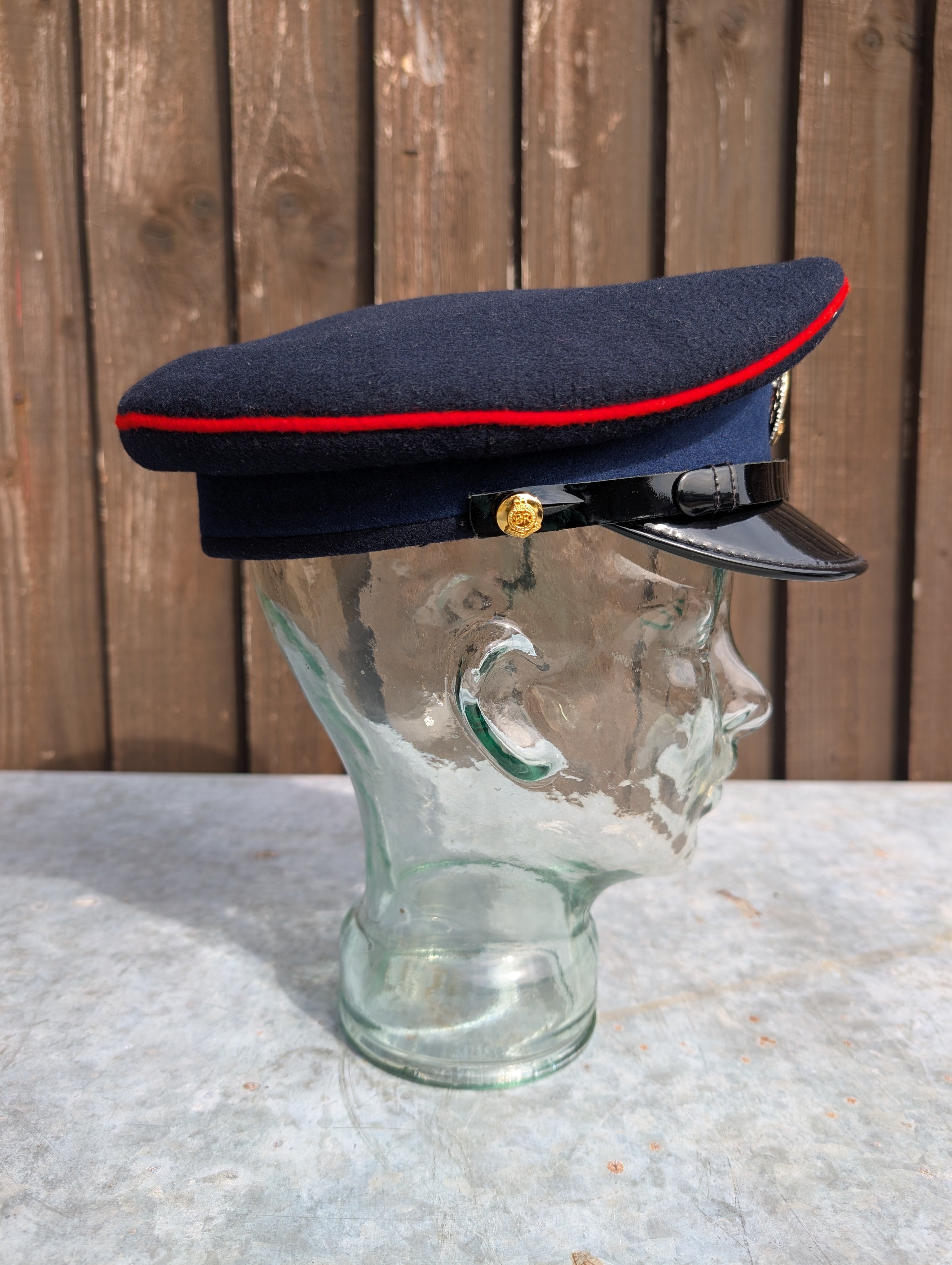 56cm Officers Service Dress Cap Royal Engineers RE made by Patey London Ltd No1 No2 SD SDU (Copy)