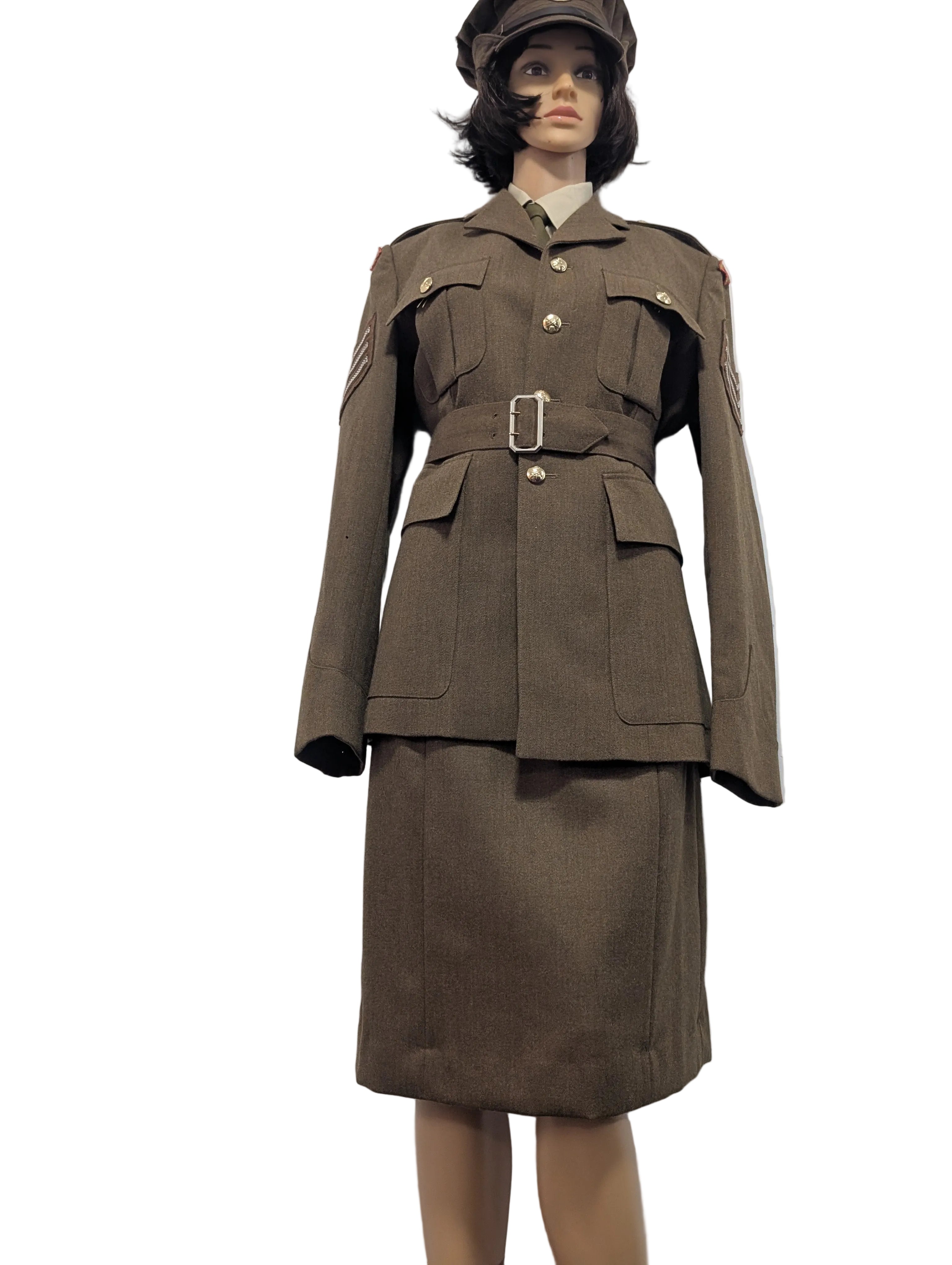ATS WW2 Auxiliary Territorial Service Uniform Jacket, Belt & Skirt | Made to Order | Sergeant
